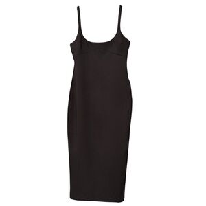 ZARA Black Bustier Midi Dress | Size L